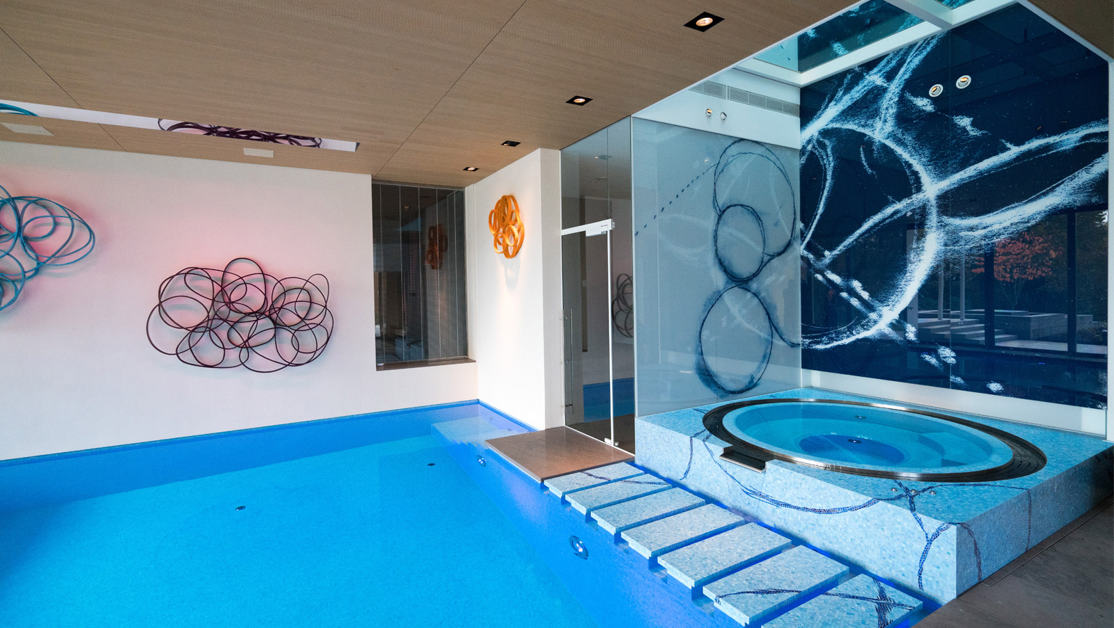 Blick auf den Whirlpool